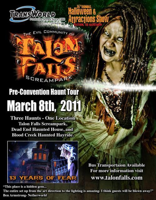 Kentucky Haunted House Talon Falls Pre-Convention
